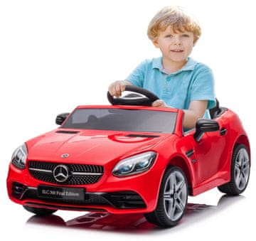 shumee Mercedes BENZ SLC300 avtomobil na baterije, rdeč, zvoki, luči, daljinski upravljalnik