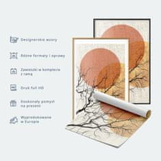 Artgeist Plakat - Teniški igralec z rdečim loparjem na igrišču - ilustracija