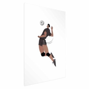Artgeist Plakat - Odbojkarica na svetlem ozadju - ilustracija
