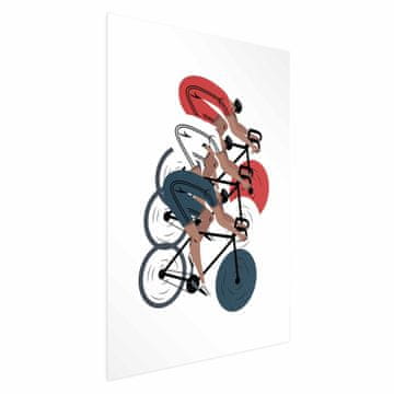 Artgeist Plakat - Olimpijske igre - kolesarska dirka