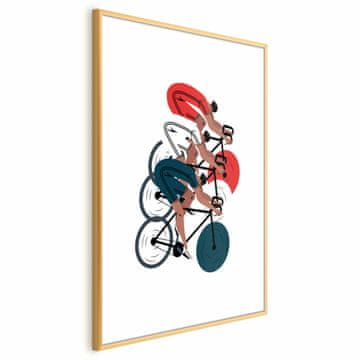 Artgeist Plakat - Olimpijske igre - kolesarska dirka