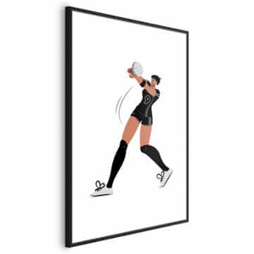 Artgeist Plakat - Ilustracija - igralec odbojkarske ekipe