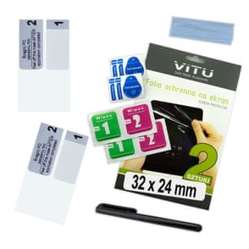 shumee 2 x Zaščitna folija za pametno uro 32 x 24 mm 3,2 x 2,4 cm 1,6" VITU