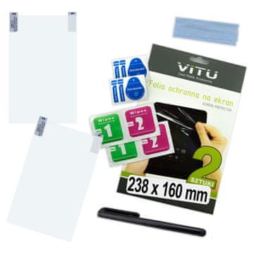 shumee 2 kosa Zaščitna folija za tablični računalnik z elektronskim bralnikom 238 x 160 mm 23,8 x 16 cm VITU