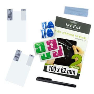shumee 2x Zaščitna folija za pametni telefon GPS 100 x 62 mm 10 x 6,2 cm 4,6" VITU