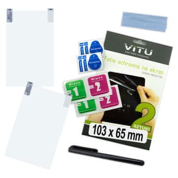 shumee 2x Zaščitna folija za pametni telefon GPS 103x65 mm 10,3 x 6,5 cm 4,8" VITU