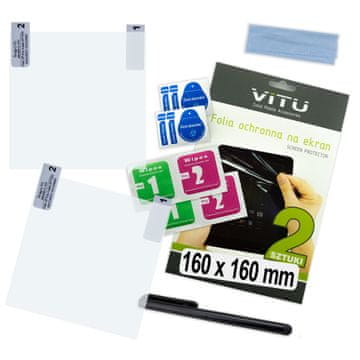 shumee 2 kosa zaščitne folije 160 mm 16 cm 8,9" kvadratne VITU za tablico kvadratne 1:1