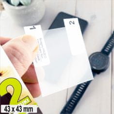 shumee 2x Zaščitna folija za pametno uro, kvadratni zaslon 43 mm 4,3 cm 2,4" VITU