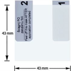 shumee 2x Zaščitna folija za pametno uro, kvadratni zaslon 43 mm 4,3 cm 2,4" VITU