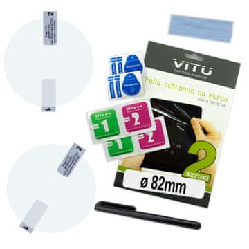 shumee 2 kosa zaščitne folije za pult, okrogle, 82 mm, 8,2 cm, 3,2" ORIGINAL VITU