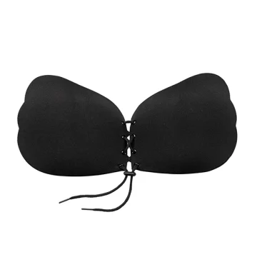 Bye Bra Modrček Bye Bra Lace-It C Cup črne barve