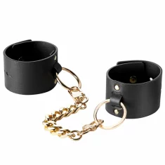 Bijoux Indiscrets Lisice - Bijoux Indiscrets Maze Wide Cuffs Black