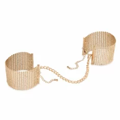 Bijoux Indiscrets Lisice - Bijoux Indiscrets Desir Metallique Cuffs Gold