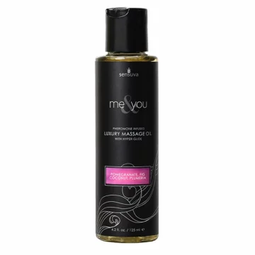 Sensuva Masažno olje - Sensuva Me & You masažno olje z granatnim jabolkom, figo, kokosom in plumerijo 125 ml