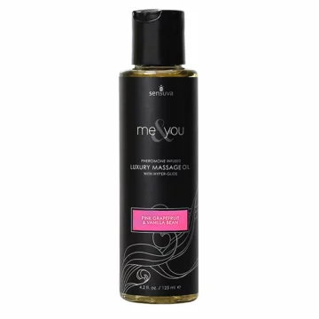 Sensuva Masažno olje - Sensuva Me & You Masažno olje z roza grenivko in vanilijo 125 ml