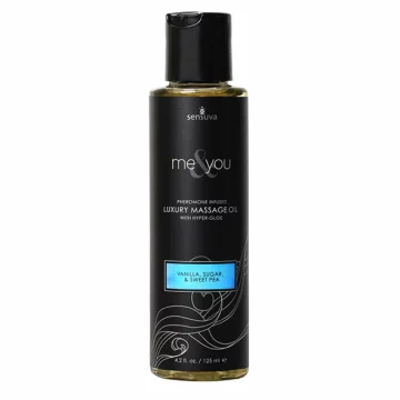 Sensuva Masažno olje - Sensuva Me & You masažno olje z vanilijo, sladkorjem in sladkim grahom 125 ml