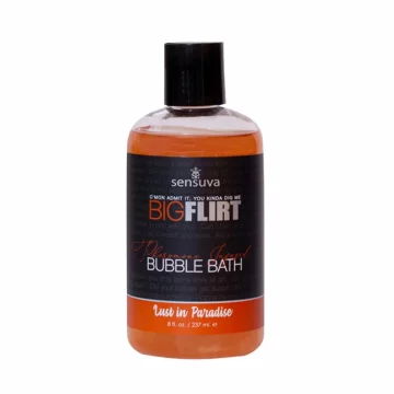 Sensuva Sensuva Big Flirt peneča kopel s feromoni Lust in Paradise 237 ml