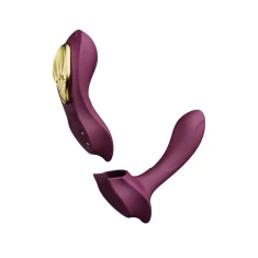 ZALO Zalo - Aya nosljiv vibrator z daljinskim upravljalnikom vijolične barve