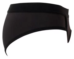 Bad Kitty Bad Kitty - gladek črn strap-on z dildo obročkom M