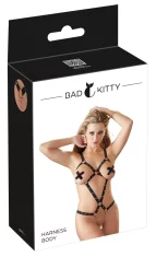 Bad Kitty Bad Kitty - Seksi bodi z odprtimi naramnicami črne barve SL