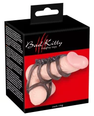 Bad Kitty Bad Kitty - Six Ring Penis Ring črne barve