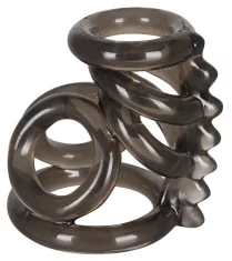 Bad Kitty Bad Kitty - Six Ring Penis Ring črne barve