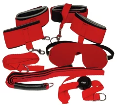 Bad Kitty Bad Kitty - Rdeč BDSM Bondage komplet