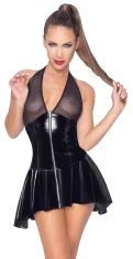 Black Level Črna Level - Seksi mrežasta obleka z velikimi prsmi L