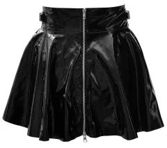 Black Level Black Level - Seksi vinilna kratka krila črne barve M