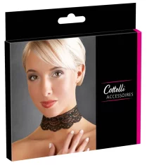 Cottelli ACCESSOIRES Cottelli DODATKI - Nastavljiva ogrlica iz črne čipke