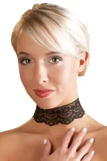 Cottelli ACCESSOIRES Cottelli DODATKI - Nastavljiva ogrlica iz črne čipke