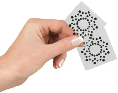 Cottelli ACCESSOIRES Cottelli dodatki - Nalepke za bradavice s črnimi okrasnimi kamni, 2 kosa