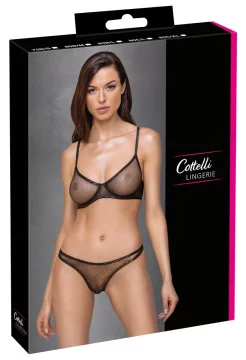 shumee Cottelli SPODNJE PERILO - Seksi mrežasti komplet iz 2 kosov z bleščicami 85C/XL