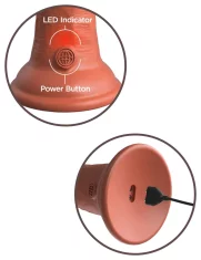 King Cock King Cock Elite - Realističen silikonski vibrator s priseskom 20 CM + daljinski upravljalnik temne barve kože