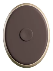 King Cock King Cock Elite - Realističen silikonski vibrator s priseskom 23 CM + daljinski upravljalnik temne barve kože