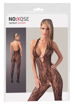 shumee NO:XQSE - Seksi kombinezon z naramnico za vrat in 3 biseri L/XL