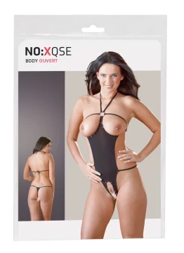 shumee NO:XQSE - Seksi bodi brez mednožja in prsi, črne barve, SL