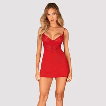 Obsessive Obsessive - Seksi rdeča obleka Ingridia tangice XL/2XL