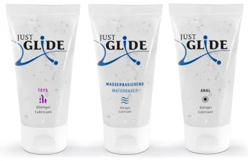 Just Glide Just Glide - komplet 3 x 50 ml analnega lubrikanta na vodni osnovi za seks igrače