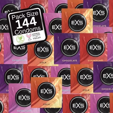 EXS Kondomi mešanica okusov 144 kosov EXS