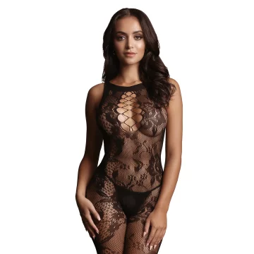 Le Désir Le desire - Bodystocking z odprtim mednožjem, velikosti S - XL