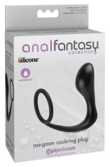 Anal Fantasy Analfantasy - Penis obroč s stimulacijskim čepom za P-točko