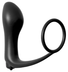 Anal Fantasy Anal Fantasy - Vibrirajoči analni čep z obročkom za penis