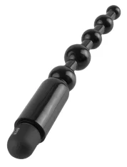 Anal Fantasy Anal Fantasy - Vibrator z analnimi kroglicami 20 cm črne barve