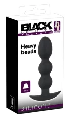 Black Velvets Analne kroglice s stojalom 145g - črni žamet