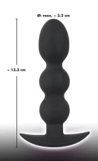 Black Velvets Analne kroglice s stojalom 145g - črni žamet