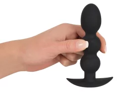 Black Velvets Analne kroglice s stojalom 145g - črni žamet