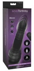 Anal Fantasy Anal Fantasy - Črn analni vibrator z ogrevanjem in funkcijo potiska