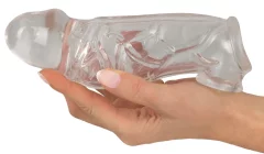 Crystal Crystal - fleksibilen rokav za penis, prozoren 19,2 cm