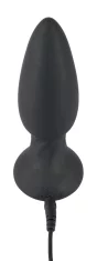 Black Velvets Black Velvets - vrtljiv analni čep z daljinskim upravljalnikom 14 cm črne barve